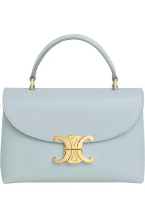 Céline Torebki, Kobieta, Niebieski, ONE SIZE, Elegancka Skórzana Torebka Damska