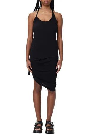 Helmut Lang Sukienki, Kobieta, Czarny, M, Elegancki Czarny Top Kobieta