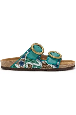 Maliparmi Buty, Kobieta, Niebieski, 36 EU, Mimosa Sandały z koralikami
