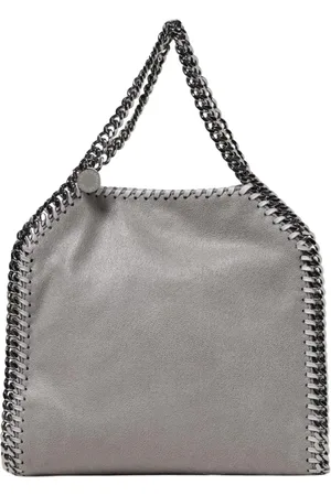 Stella McCartney Torebki, Kobieta, Szary, ONE SIZE, Mini Tote Chain Detail Torba na ramię
