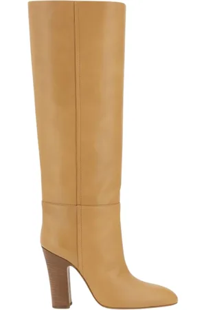 PARIS TEXAS Buty, Kobieta, brązowy, 37 EU, Brązowe Skórzane Buty na Obcasie