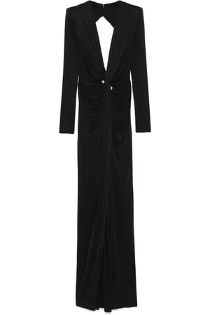 Elisabetta Franchi Sukienki, Kobieta, Czarny, S, Czarna Sukienka dla Kobiet Elegancki Styl