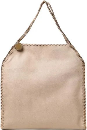 Stella McCartney Torebki, Kobieta, Beżowy, ONE SIZE, Żółta Kremowa Torba z Łańcuchem
