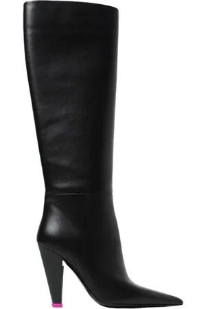 3Juin Buty, Kobieta, Czarny, 37 1/2 EU, Czarne skórzane botki