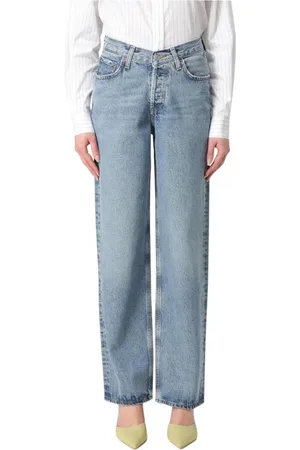 AGOLDE Jeansy, Kobieta, Niebieski, W25, Denim, Vintage Wide Leg Jeansy