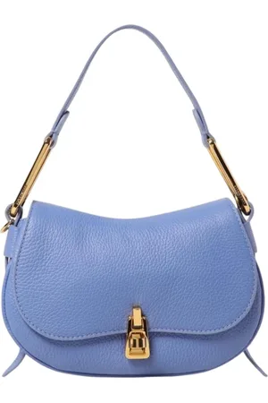 Coccinelle Torebki, Kobieta, Niebieski, ONE SIZE, Mini Saddle Bag w piasku
