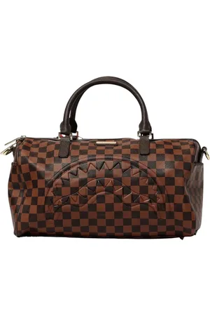Sprayground Torebki, Kobieta, brązowy, ONE SIZE, Torba Duffel z Wzorem Rekin Crossbody