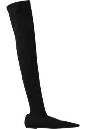 Dolce & Gabbana Buty, Kobieta, Czarny, 37 EU, Czarne szpilki nad kolano