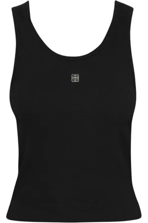 Givenchy Koszulki, Kobieta, Czarny, M, Czarna Dzianinowa Koszulka