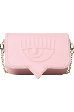 Chiara Ferragni Torebki, Kobieta, Różowy, ONE SIZE, Torebka na ramię z tłoczonym wzorem