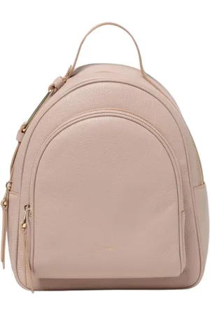 Coccinelle Torebki, Kobieta, Różowy, ONE SIZE, Zamsz, Elegancki Nude Plecak dla Kobiet