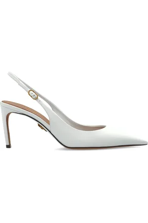 Dolce & Gabbana Buty, Kobieta, Biały, 39 EU, Skórzane buty na obcasie