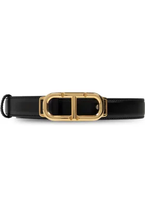 Tom Ford Akcesoria, Kobieta, Czarny, 95 CM, Skóra, Skórzany pasek