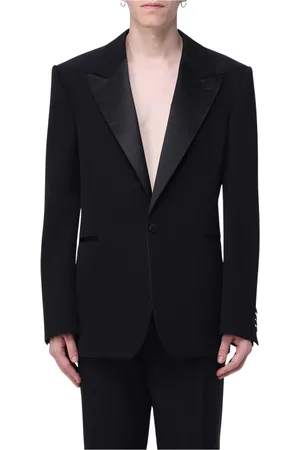 Alexander McQueen Garnitury, Mężczyzna, Czarny, M, Czarny Wełniany Garnitur Tuxedo