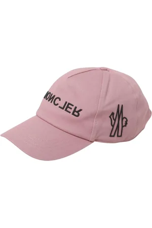 Moncler Akcesoria, Kobieta, Różowy, ONE SIZE, Różowa Czapka z Logo Kobieta