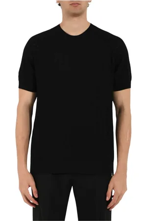 Patrizia Pepe Koszulki, Mężczyzna, Czarny, XL, Slim Fit Filo T-shirt