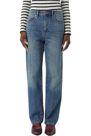 Tory Burch Jeansy, Kobieta, Niebieski, W26, Denim, Elegant Straight Leg Jeansy