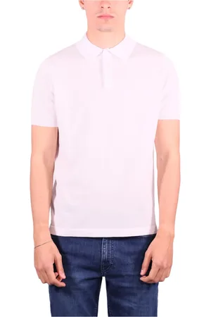 KANGRA CASHMERE Koszulki, Mężczyzna, Biały, XL, Białe Koszulki Polo z Bawełny