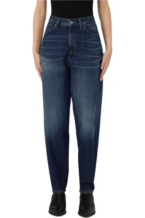 Dondup Jeansy, Kobieta, Niebieski, W25, Denim, Niebieskie Relaxed Fit Jeansy