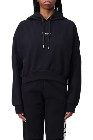 DISCLAIMER Bluzy, Kobieta, Czarny, M, Czarna bluza z kapturem w luzie