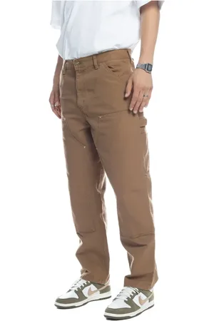 Carhartt Spodnie, Mężczyzna, brązowy, W33 L32, Bawełna, Spodnie Double Knee