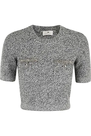 Elisabetta Franchi Swetry, Kobieta, Czarny, S, Sweter Z Dzianiny