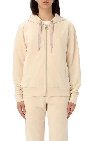 Colmar Bluzy, Kobieta, Beżowy, XL, Beżowy Zip Up Hoodie Luźny Fason