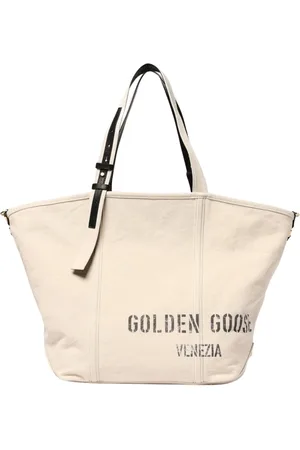 Golden Goose Torebki, Kobieta, Beżowy, ONE SIZE, Torba z detalami skóry