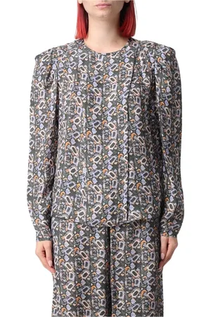 Isabel Marant Bluzki, Kobieta, Wielobarwność, L, Len, Jedwabna Bluzka Długie Rękawy Elegancki Styl