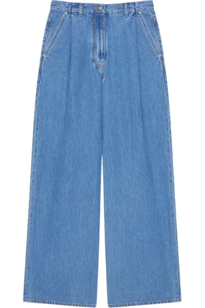 Givenchy Jeansy, Kobieta, Niebieski, W27, Klasyczne Niebieskie Jeansyy Wide Leg