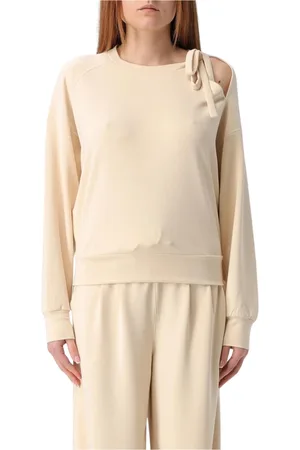 HUGO BOSS Bluzy, Kobieta, Beżowy, S, Cutout Shoulder Tracksuit Set
