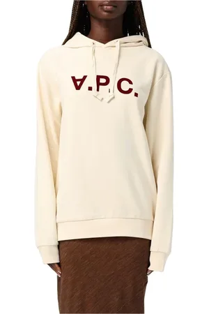 A.P.C. Bluzy, Kobieta, Biały, S, Szara Bluza z Logo Stylowy Sweter