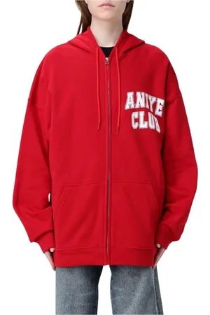 ANIYE BY Bluzy, Kobieta, Czerwony, S, Czerwony Zip Up Hoodie