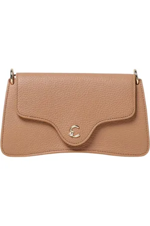 Coccinelle Torebki, Kobieta, Beżowy, ONE SIZE, Elegancka Skórzana Torebka Clutch