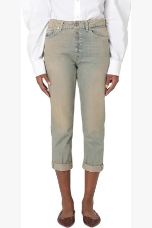 Dondup Jeansy, Kobieta, Pomarańczowy, W27, Rust Straight Leg Jeansy