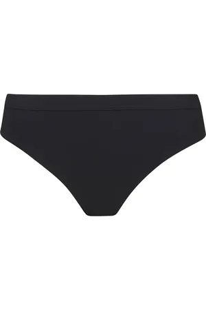 Jil Sander Stroje kąpielowe, Kobieta, Czarny, M, Elastyczny pas czarny slip do pływania