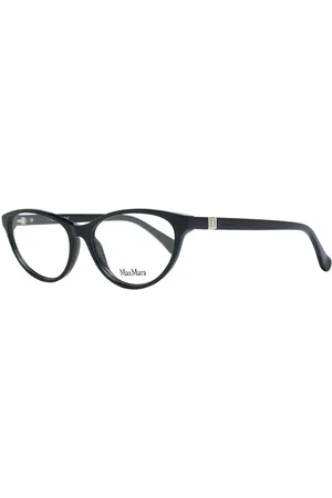 Max Mara Akcesoria, Kobieta, Czarny, ONE SIZE, Czarne Okulary Optyczne Cat Eye