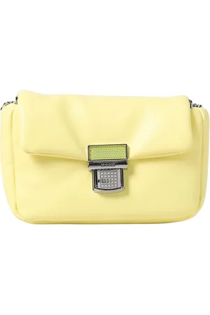 Msgm Torebki, Kobieta, Żółty, ONE SIZE, Żółta Flap Crossbody Torba