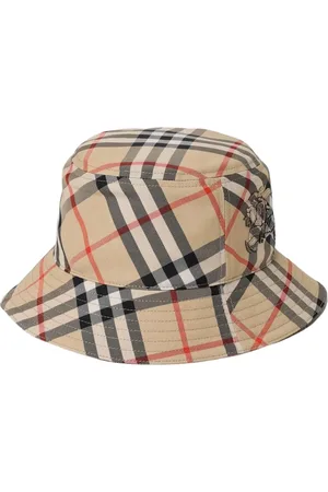 Burberry Akcesoria, Kobieta, Beżowy, S, Kapelusz z haftowanym logo