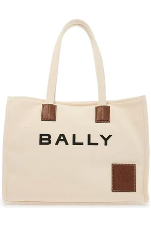 Bally Torebki, Kobieta, Beżowy, ONE SIZE, Torba Canvasowa z Logo