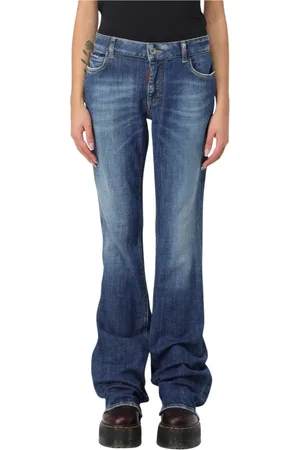 Dsquared2 Jeansy, Kobieta, Niebieski, XS, Klasyczne Bootcut Jeansyy w Kolorze Niebieskim