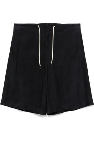 Emporio Armani Szorty, Mężczyzna, Czarny, L, Czarne Szorty z Wiązanym Pasem