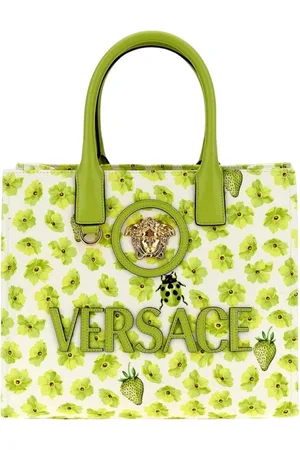 VERSACE Torebki, Kobieta, Zielony, ONE SIZE, Torba Torebka Kwiatowa Zielony Styl