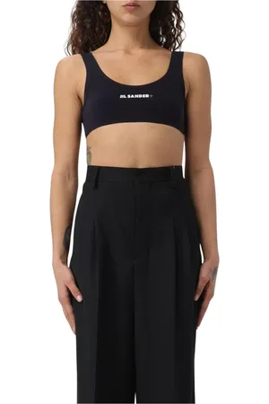 Jil Sander Koszulki, Kobieta, Niebieski, S, Niebieski Bawełniany Tank Top