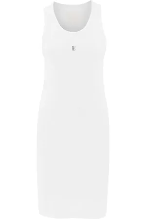 Givenchy Sukienki, Kobieta, Biały, M, Dopasowana Długa Sukienka