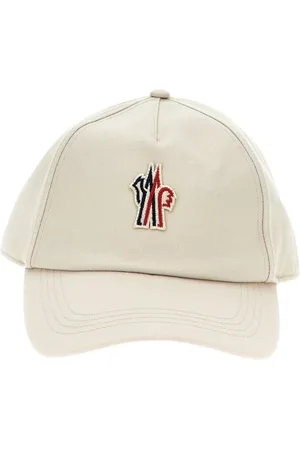 Moncler Akcesoria, Kobieta, Beżowy, ONE SIZE, Logo Baseball Cap Beżowy