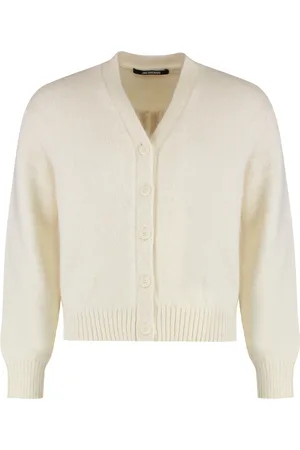 Jacquemus Swetry, Mężczyzna, Beżowy, M, Żakardowy sweter z wełny