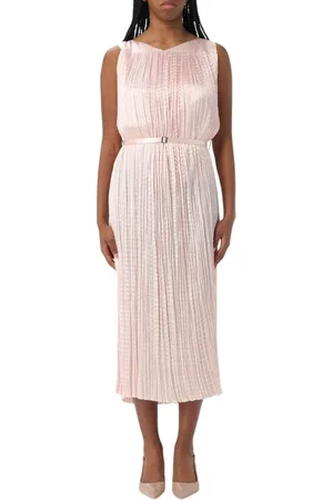 HUGO BOSS Sukienki, Kobieta, Różowy, S, Elegancka Rozowa Sukienka Midi