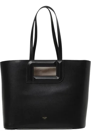 LANCEL Torebki, Kobieta, Czarny, ONE SIZE, Czarna Skórzana Torba na Ramię