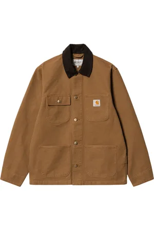 Carhartt Kurtki, Mężczyzna, brązowy, L, Stylowy Michigan Coat dla Mężczyzn